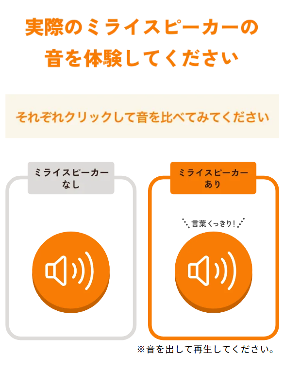 ミライスピーカー8